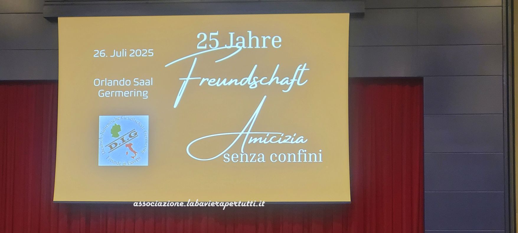 L’Associazione al “Concerto dell’amicizia” per i 25 anni della “D.I.G.” di Germering