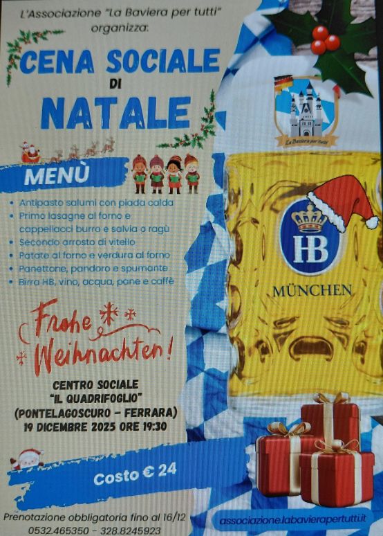 Evento: Cena Sociale di Natale
